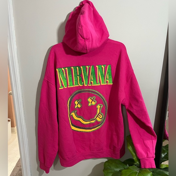 Nirvana Hoodie pink from Altar’d State NWT size M/L - Picture 4 of 6